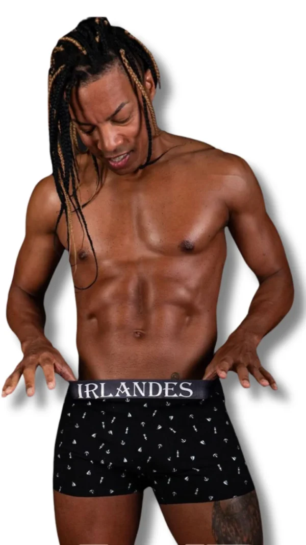 10007-NEG BÓXER ANCLAS/BARCOS NEGRO